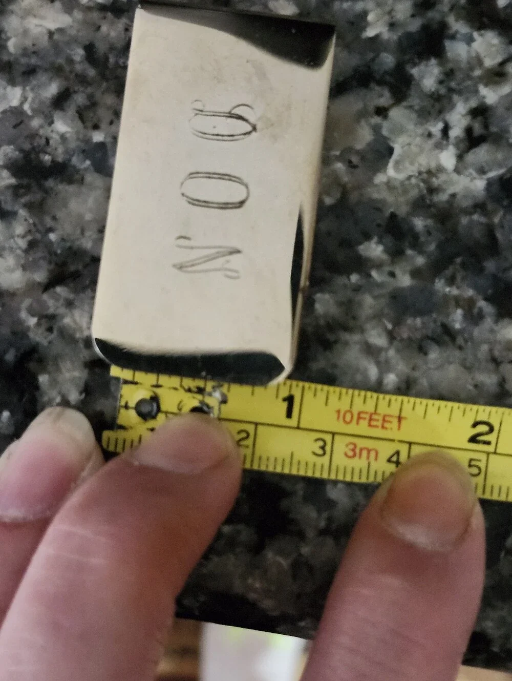 Gold Tone Monogrammed Money Clip -DON